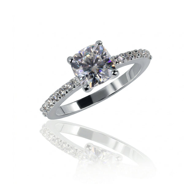 LUMINOUS CUSHION SETTING RING