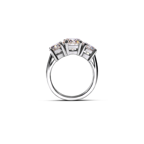 THE NOVA TRIPLE MOISSANITE RING